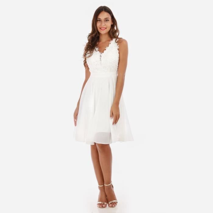 Robe blanche patineuse cheap
