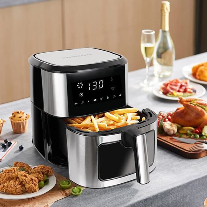 Friteuse à air sans huile Sboly 8L 1900W 8 préréglages de