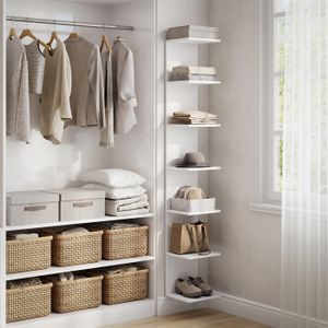 Lot De 2 étagères Sur Pied VICCO Loft Fyrk - Bibliothèque Bois/noir, 174 Cm, Neuf