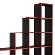 Vicco étagère , noir/rouge, 142.4 x 143 cm-5