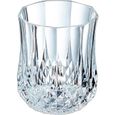 6 verres à eau vintage 23cl Longchamp - Cristal d'Arques - Verre ultra transparent au design vintage Cristal Look-0