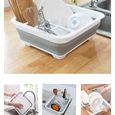 Panier de vaisselle égouttoir à vaisselle pliable pour égouttoir à vaisselle pour cuisine a4558-0