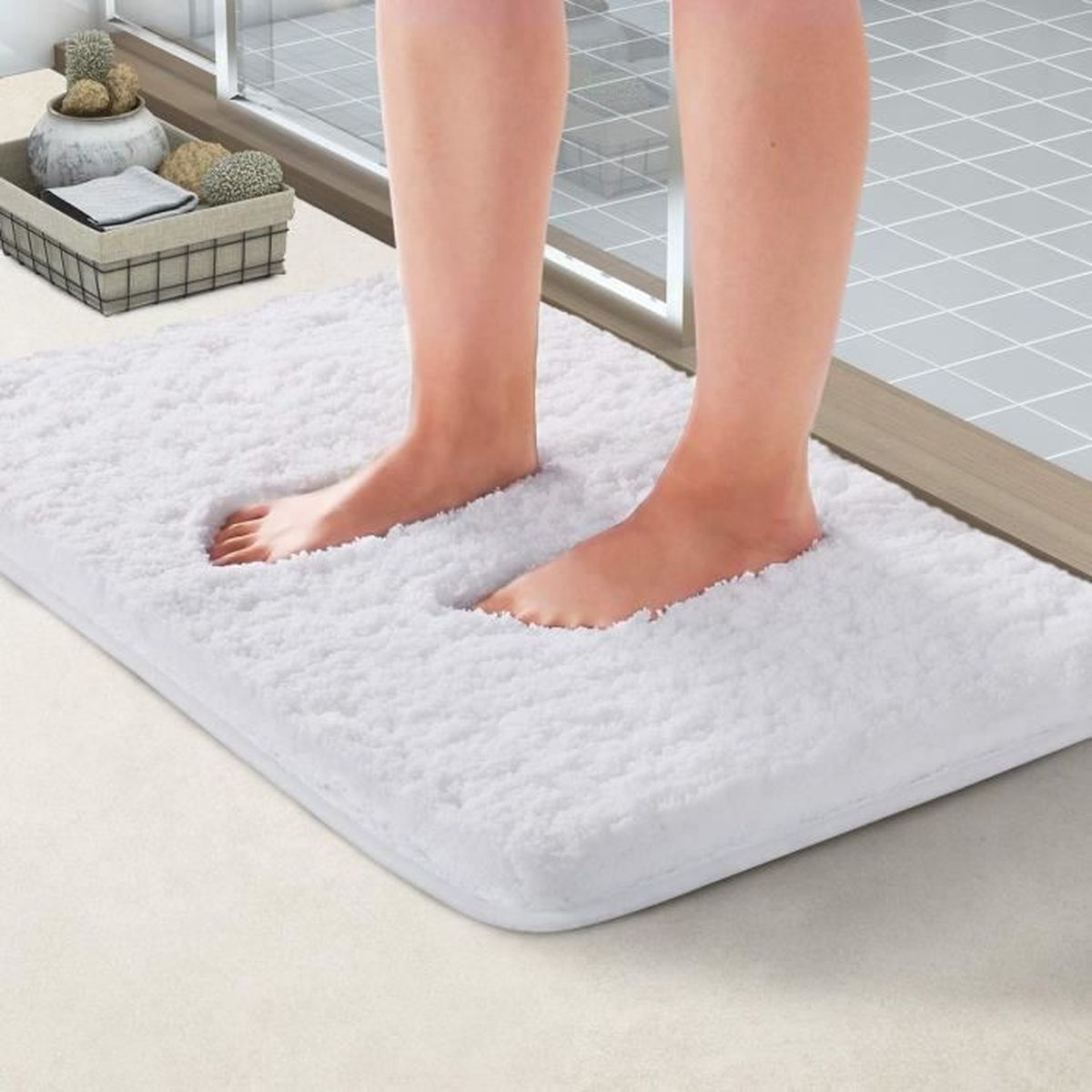Tapis de Bain Absorbant Antidérapant 19cm x 19cm Tapis de Douche Tapis de Bain Absorbant Antidérapant 19cm x 19cm Tapis de Douche