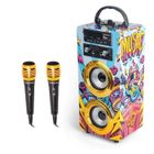 WORLD BRANDS Karaoké Enfant - Trendix - Music Star - Enceinte Bluetooth - 2 Microphones - Support Téléphone