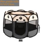 IAMS CHIEN Style Parc Chien Parc à Chiot Enclos pour Chiens Chats Lapins Pliable Utiliser à l'intérieur et à l'extérieur (Taille 91*91*58cm)