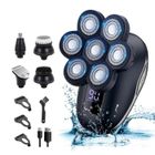 QVIIDBVB Rasoir Electriques Hommes - 5 in 1 Rasoir Tete Chauve Homme Sans Fil avec Écran LED - IPX7 100% Étanche Wet&Dry