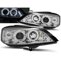 Paire de feux phares Opel Astra G 98-04 angel eyes chrome-27361623