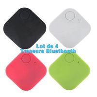 Lot de 4 Traqueur Bluetooth, Mini Traceur GPS pour Enfants - Mini clé de localisation