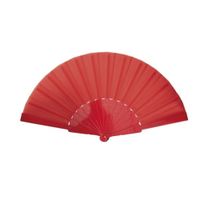Éventail rouge 40 cm - Generique - Accessoire de déguisement pour adulte - Blanc - Intérieur