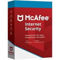 McAfee Internet Security | 1 Appareil | 1 An | PC-Mac-Android-iOS, Téléchargement