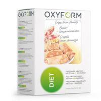 Oxyform Diététique I Crêpe Salée Bacon Fromage I 12 sachets |Préparation Protéinée I Enrichie Vitamines I Faible Sucre et Graisse