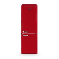 Réfrigérateur combiné vintage SCHNEIDER SCB300VR - 304L (211+93) - Froid brassé - Dégivrage automatique - Rouge