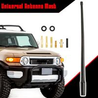 33.5CM Mât d'Antenne AM-FM noire de voiture + 6 Vis + 2 Adaptateur pour Jeep Wrangler JK JKU JL JLU 2007-2022 RAM 1500
