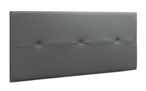 TÊTE DE LIT Tête de lit en simili-cuir coloris gris - longueur