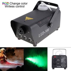 Machine à brouillard, 500W Machine à fumée avec 3 lumières LED colorées Machine à brouillard, 500W Machine à fumée avec 3 lumières LED colorées