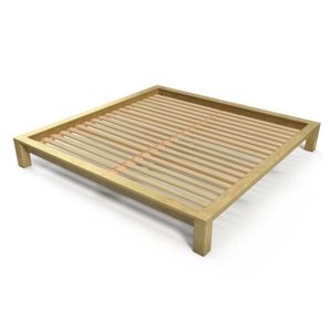 STRUCTURE DE LIT ABC MEUBLES - Lit King Size 200 x 200 cm bois - (M