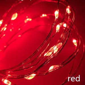 GUIRLANDE D'EXTÉRIEUR Guirlande lumineuse LED féerique rouge 5m avec piles et télécommande