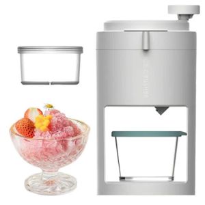 Relaxdays Broyeur à Glace, Appareil Manuel, manivelle, Accessoire pour Bar, Cocktails, Boissons fraîches, Blanc - Gris Relaxdays Broyeur à Glace, Appareil Manuel, manivelle, Accessoire pour Bar, Cocktails, Boissons fraîches, Blanc - Gris