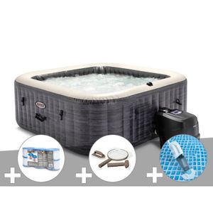 SPA COMPLET - KIT SPA Kit spa gonflable Intex PureSpa Ardoise carré Bull