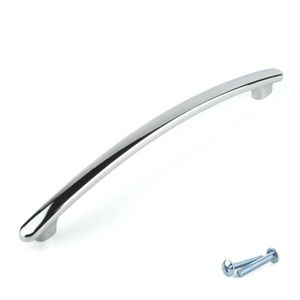 Meuble Cuisine Tiroir Poignées de manutention Chrome Poli rouge incurvée Plat Largeur