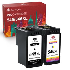 Pack de cartouches d'encre 545/546 Noir + Couleurs - Compatible CANON  JETLINE : le pack de cartouches d'encre à Prix Carrefour