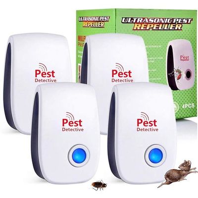 Répulsif Ultrason Souris Et Rats 4 Modes Puissant - Prise Électrique + USB, Anti Cafards, Insectes, Moustiques - Couverture 150m²