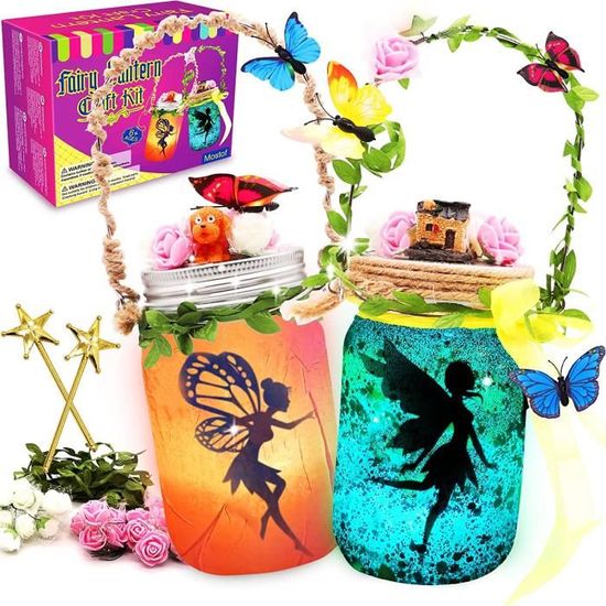 Cadeau Fille 6-12 ans : Kit créatif, peinture Lampe Lune, activités manuelles pour enfants, jouet anniversaire - Jeux - Jouets