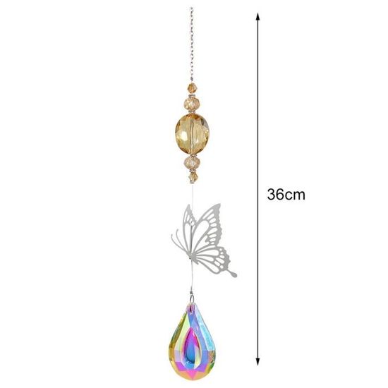 4 Pcs Cristal Suncatchers, Clair 30Mm Cristal Boule Prisme Pendentifs, Fenêtre Cristal Arc-en-Ciel Fabricant Ornement Suncatcher, Cristaux Suspendus