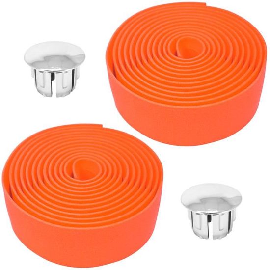 Ruban De Guidon Perforé Deda Elementi MISTRAL - Orange Fluo - Cuir Synthétique - Neuf