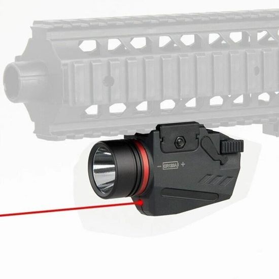 Laser tactique vert avec lampe externe et double interrupteur