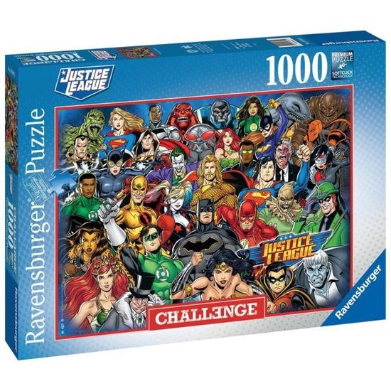 Puzzle DC Comics - Ravensburger - 1000 pièces - Pour adultes - Garantie 2 ans