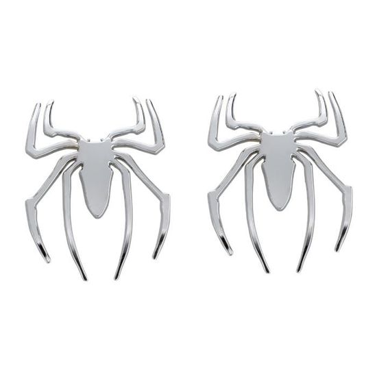 Autocollant Araignée Fibre De Carbone - Lot De 2 - Pour Voiture, Caravane - Extérieur - Marque True Artworx