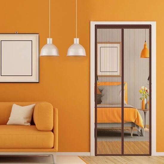 Magnétique Moustiquaire Pour Porte,Anti-Mouche Ctes Rideau 85x230cm Moustiquaire Porte Fenetre
