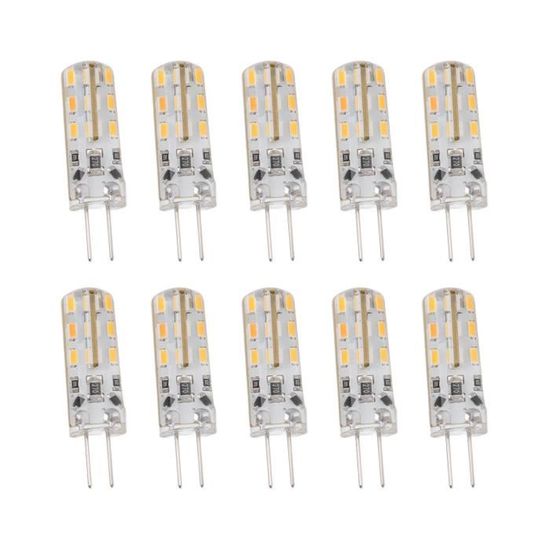Tbest Ampoule LED G4 12V 10pcs Perle de Lampe G4, Ampoule LED 1.5W G4