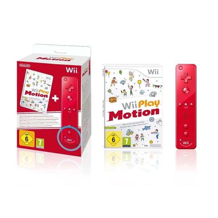 Nintendo Wii Play Motion Wiimote Plus Rouge / Jeu Wii