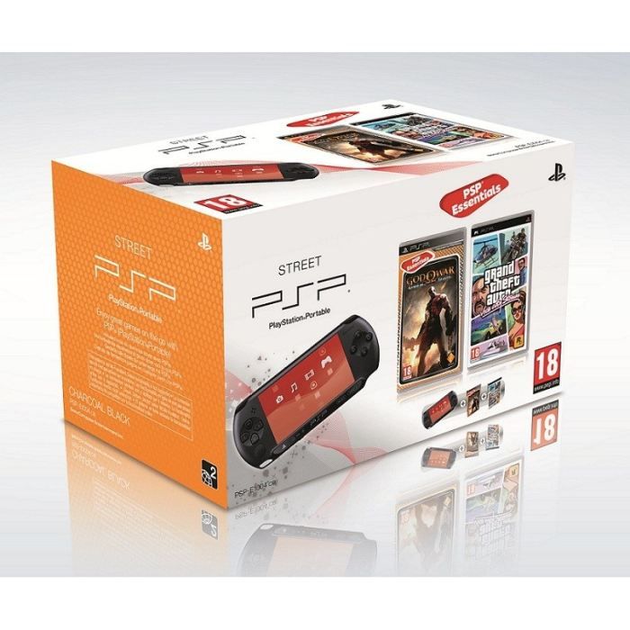 Console Psp Street Noire + God Of War + Grand Theft Auto Vice City Stories