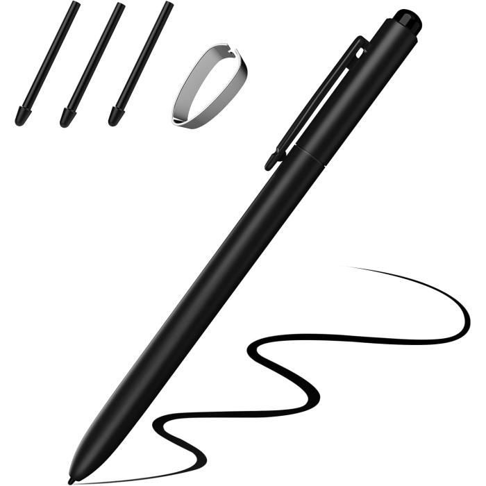 Stylet Remarkable 2-1 Pen Numérique avec Gomme Sensibilité 4096, Stylet de Tablette pour Remarkable, Wacom, Boox, Galaxy,.[Y461]