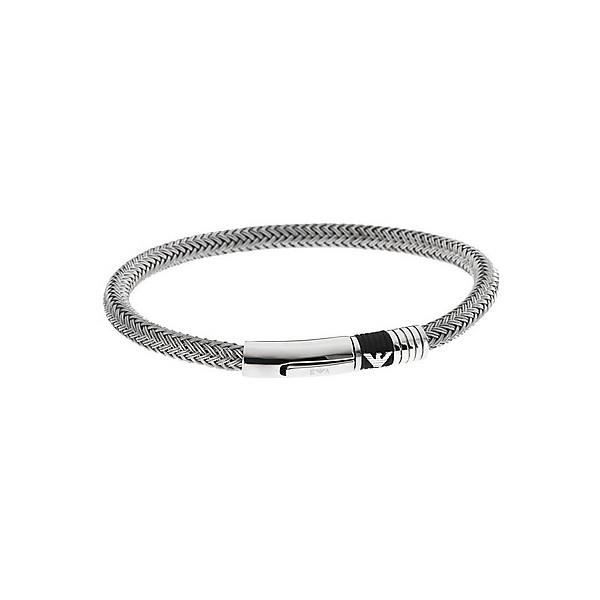 ACIER BRACELET BIJOUX ARMANI NOIR SILICONE NOI…