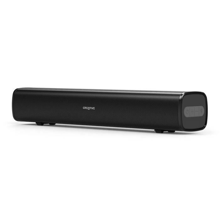 Enceintes Creative Stage Air la Soundbar Under-Monitor pour Ordinateur, Portable et Compact alimenté par USB, radiateur 52231