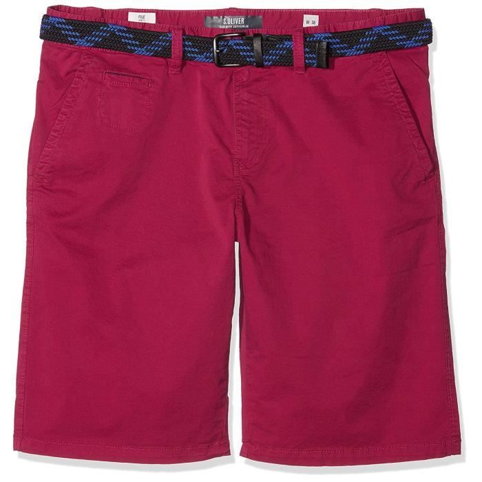 s.Oliver Big Size 15.804.74.5045 Short, Rouge (Cool Grape 4630), W40 Homme - 15.804.74.5045-4630