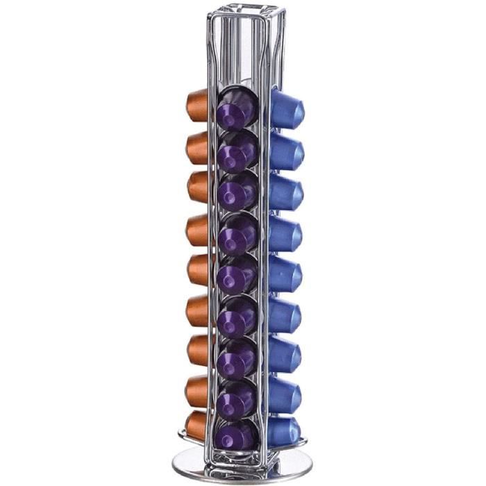 WLIXZ Supports À Dosettes De Café - Contient 40 Capsules Support De Support Rotatif pour Dosettes De Café d'419