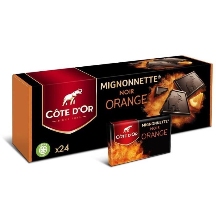 CÔTE D'OR - Mignonnette Chocolat Noir Orange 240G - Lot De 3