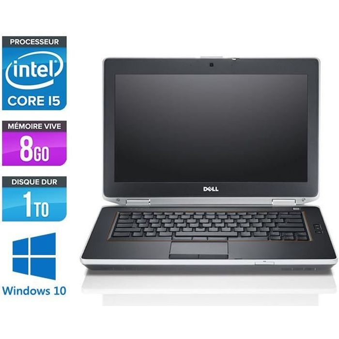 Pc portable Dell E6420 - i5 - 8Go - 1To HDD - Windows 10