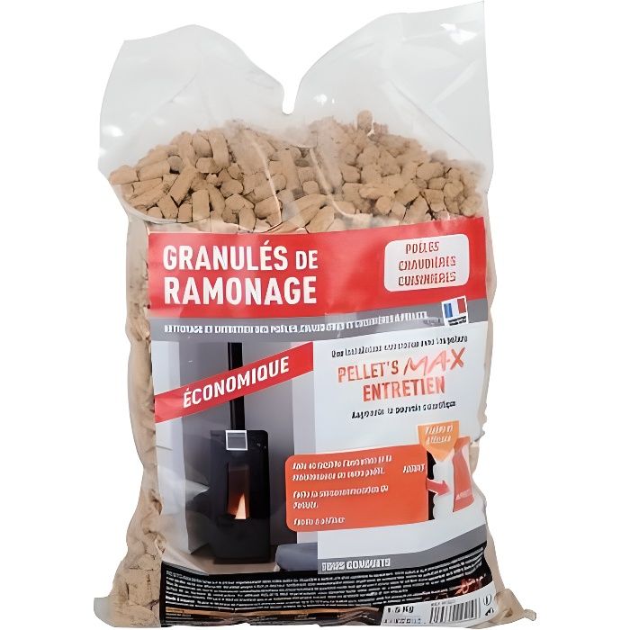 Produit pour le ramonage - Ramonage chimique à pellet