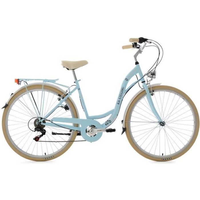 Vélo de ville dame 28'' Casino bleu clair 6 vitesses TC 48 cm KS Cycling