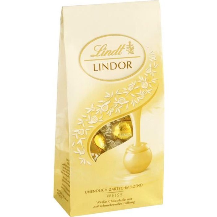 Lindt Lindor boules blanches Pralines 3 x 136g