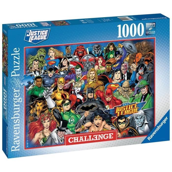 Ravensburger - Puzzle 1000 pièces - DC Comics (Challenge Puzzle)