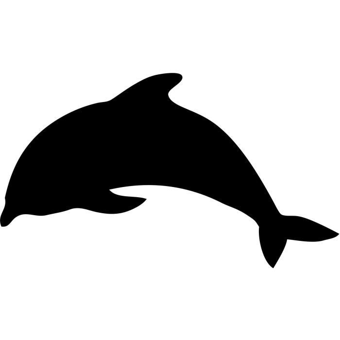 Ardoise noire pour restaurants - Silhouette murale DAUPHIN