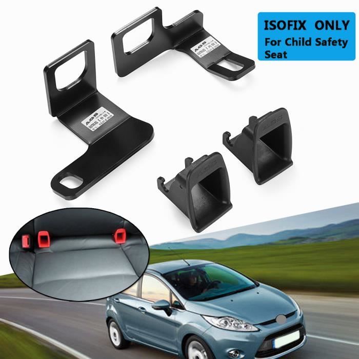 TEMPSA Support de Boucle Ceinture Acier Inoxydable Connecteur Isofix Sécurité Enfant Pour Ford Fiesta