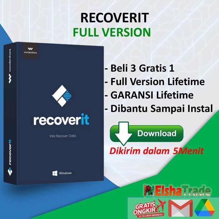 Utilitaire de récupération – Wondershare – Recoverit Version 13 – Mac OS – Récupération illimitée – 2-4 Go RAM